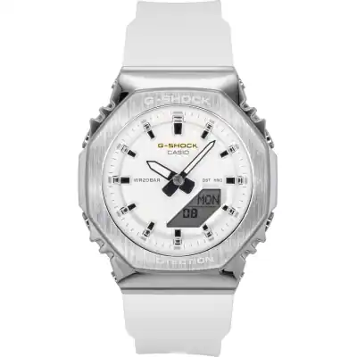 Casio G-Shock Analog Digital Limited Edition Bio-Based Resin Strap White Dial Quartz GM-S2110SH-7A 200M Women's Watch