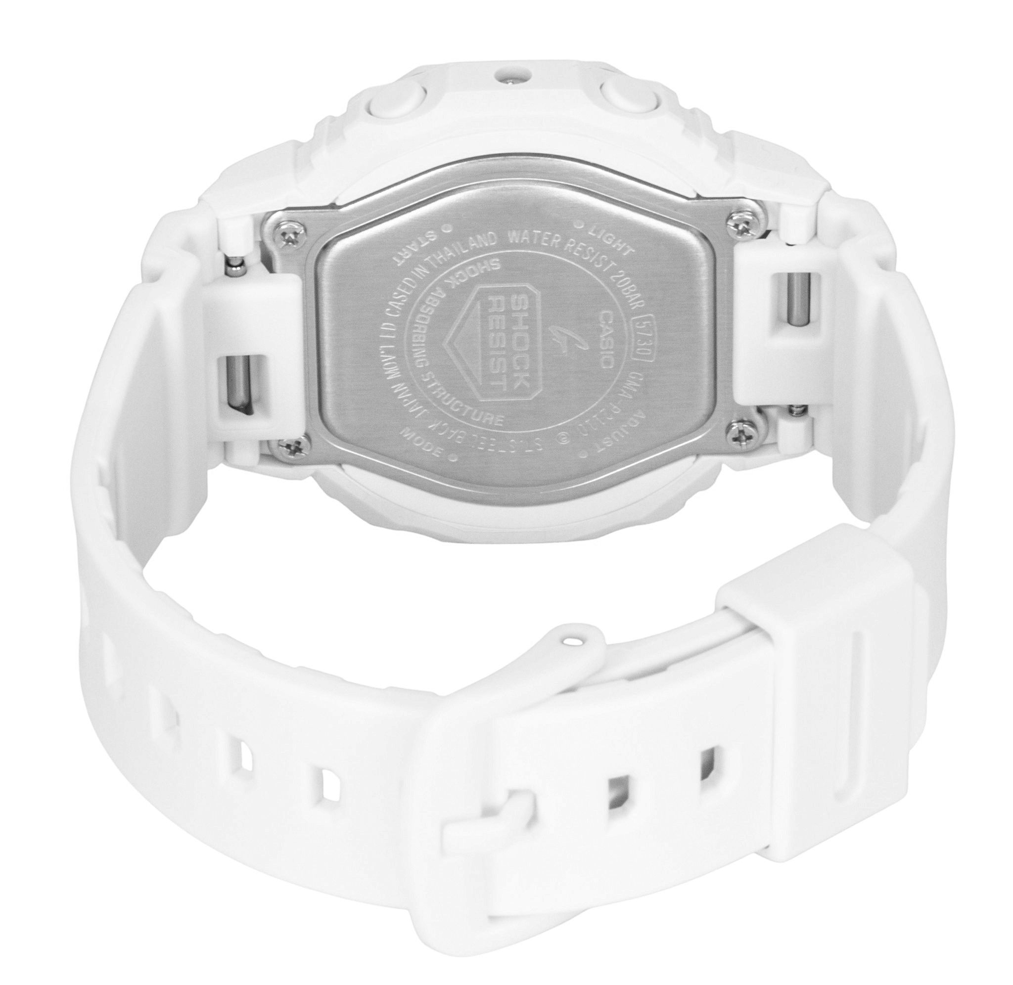 Casio G-Shock Analog Digital Bio-Based Resin Strap White Dial Quartz GMA-P2110-7A 200M Women's Watch