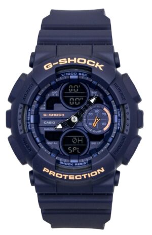 Casio G-Shock Analog Digital Bio-Based Resin Blue Dial Quartz GMA-S140-2A2 200M Women's Watch
