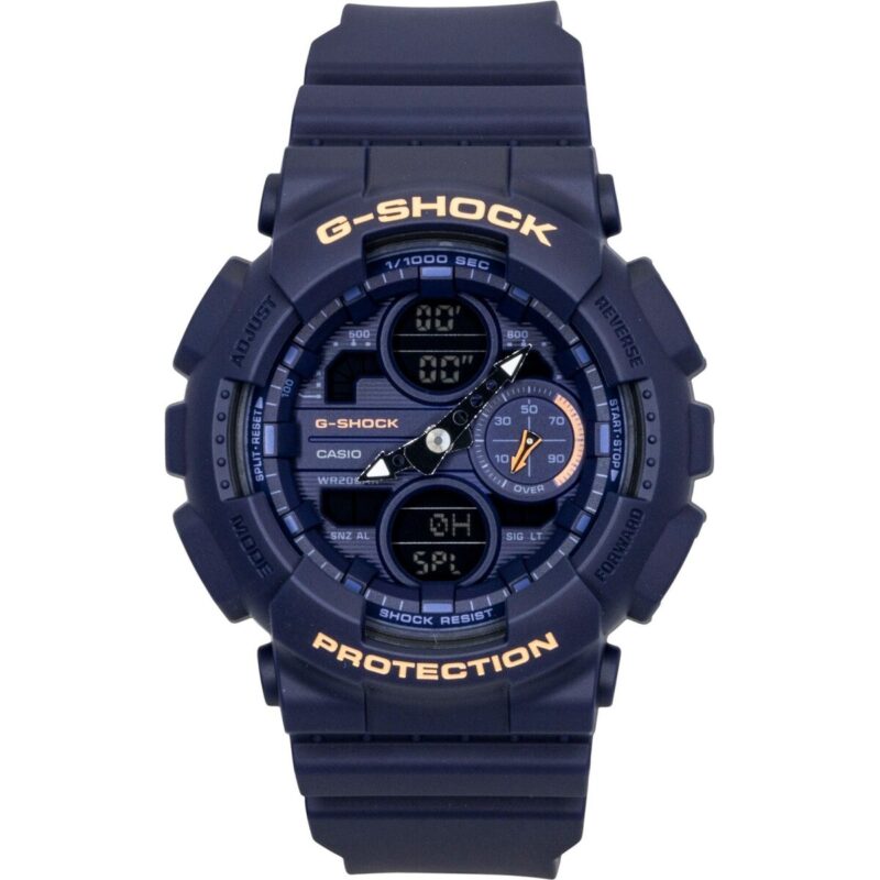 Casio G-Shock Analog Digital Bio-Based Resin Blue Dial Quartz GMA-S140-2A2 200M Women's Watch