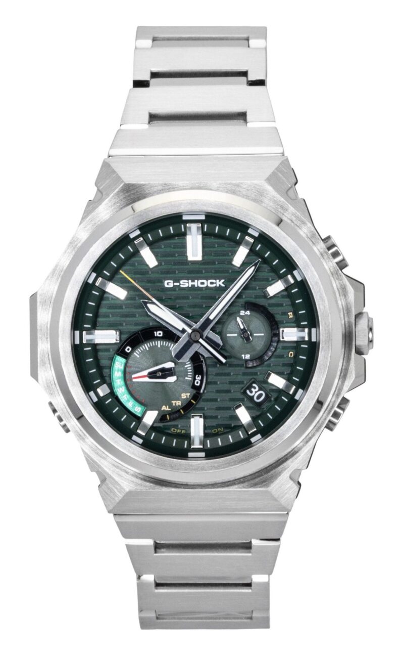 Casio G-Shock G-Steel Analog Smartphone Link Stainless Steel Green Dial Solar GST-B1000D-3A 200M Men's Watch
