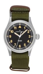 Hamilton Khaki Field Textile Strap Black Dial Quartz H69401930 Unisex Watch