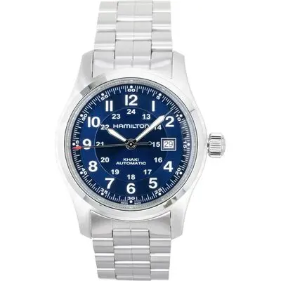 Hamilton Khaki Stainless Steel Blue Dial Automatic H70605140 100M Men's Watch