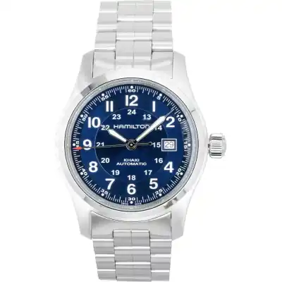 Hamilton Khaki Stainless Steel Blue Dial Automatic H70605140 100M Men's Watch