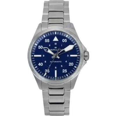 Hamilton Khaki Aviation Pilot Stainless Steel Blue Dial Automatic H76305140 100M Men's Watch