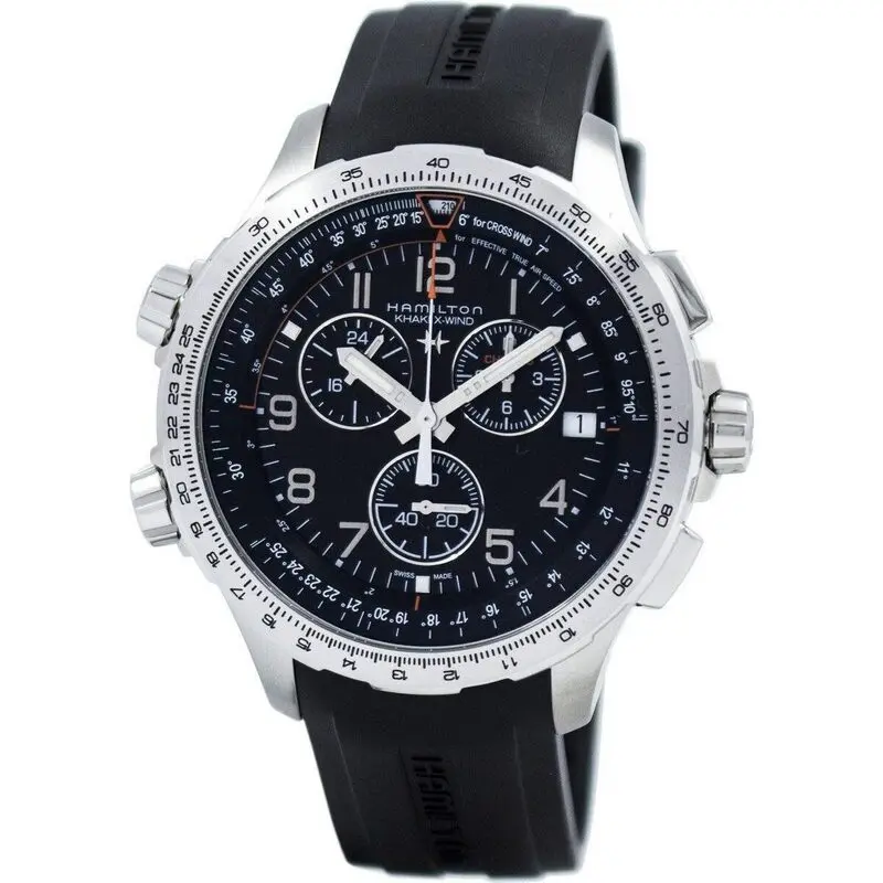 Hamilton Khaki Aviation X-Wind Chronograph Quartz GMT H77912335 Men's Watch