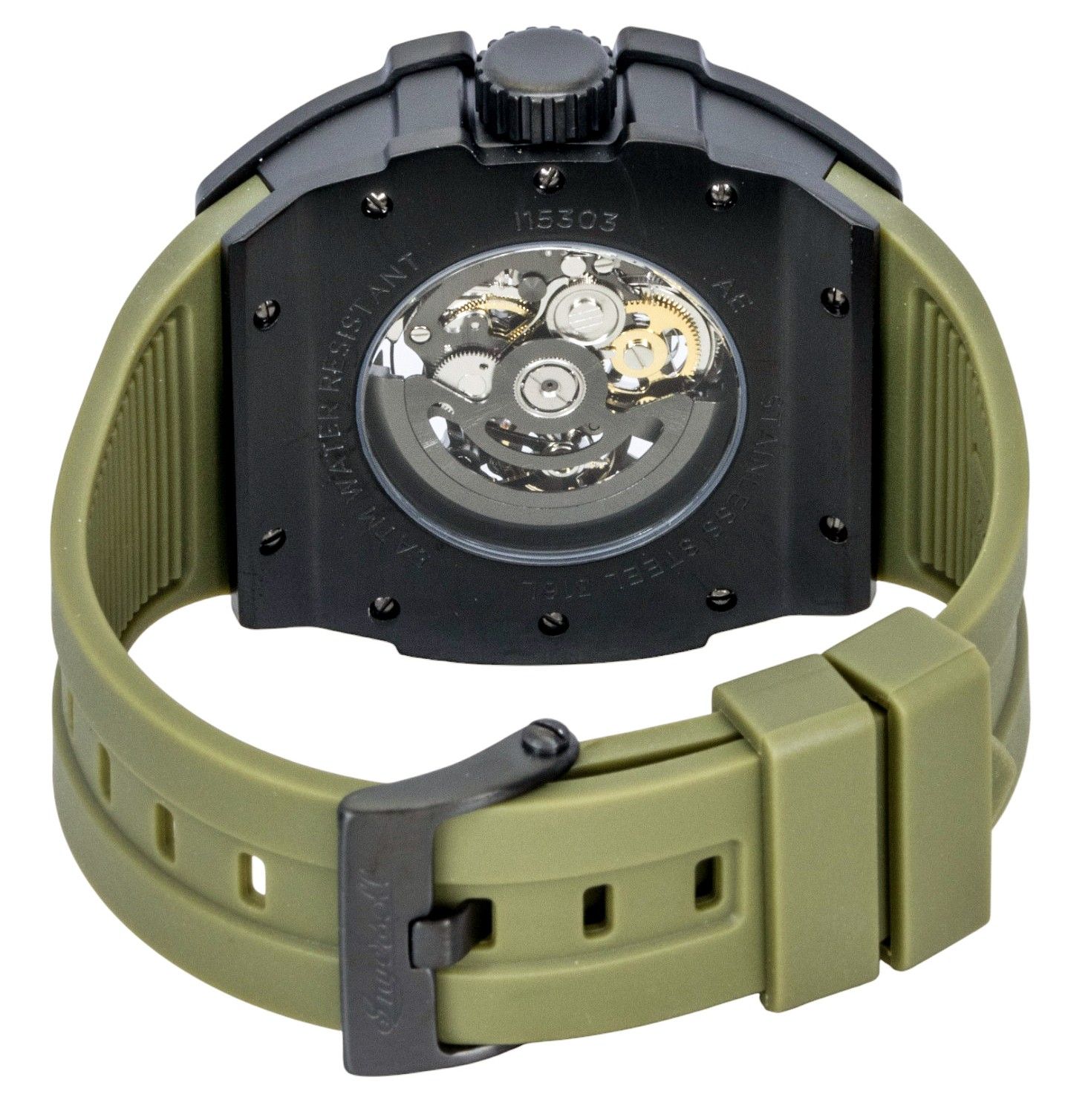 Ingersoll The Play Polyurethane Strap Green Skeleton Dial Automatic I15303 Men’s Watch - I15303