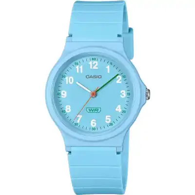 Casio Pop Analog Blue Bio Based Resin Strap Blue Dial Quartz LQ-24B-2B Women's Watch