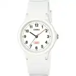 Casio Pop Analog White Bio Based Resin Strap White Dial Quartz LQ-24B-7B Women's Watch
