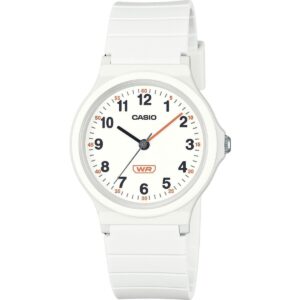 Casio Pop Analog White Bio Based Resin Strap White Dial Quartz LQ-24B-7B Women's Watch