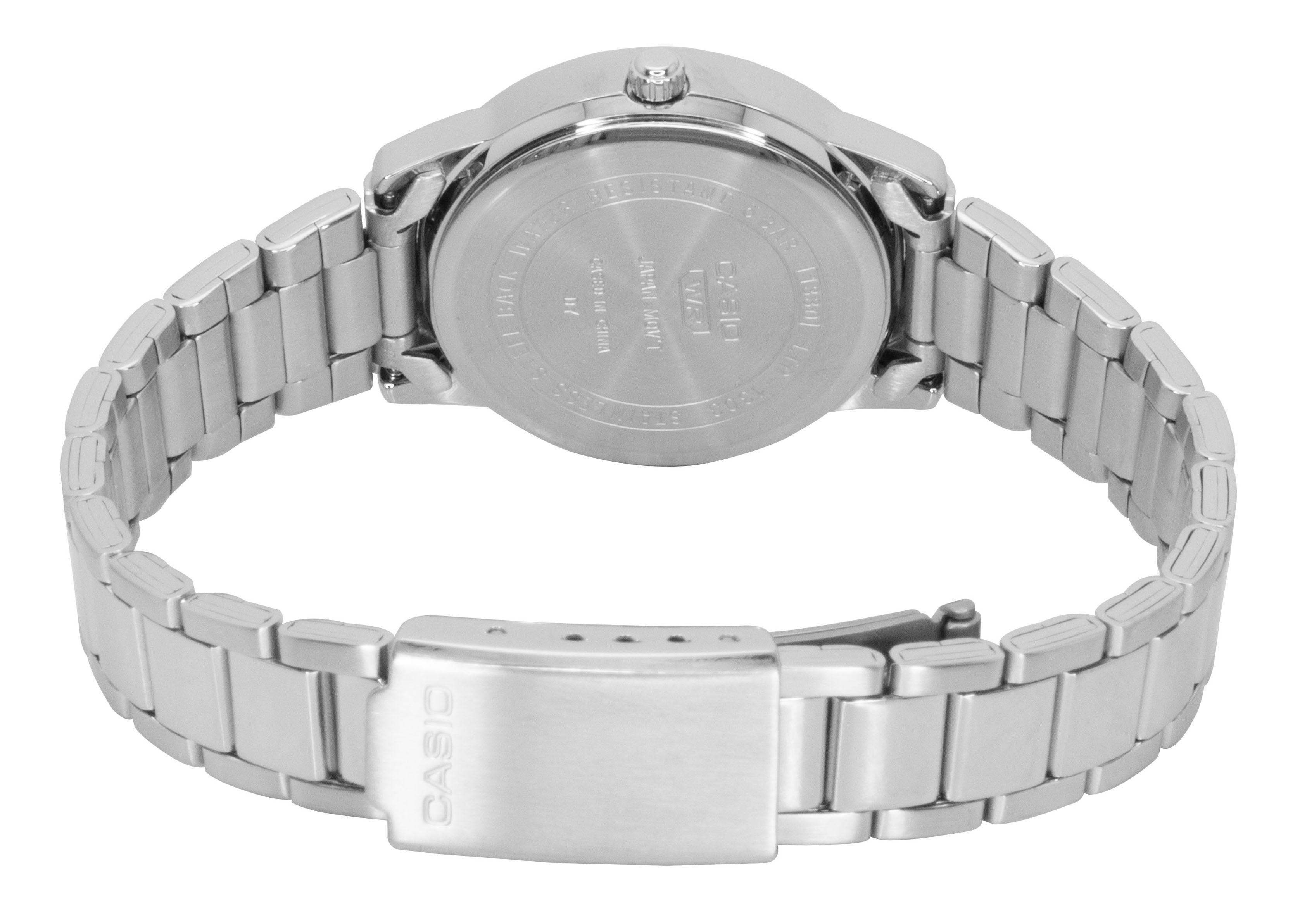 Casio Analog Stainless Steel Mint Blue Dial Quartz LTP-1303DD-2AV Women's Watch