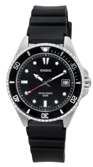 Casio Standard Analog Resin Strap Black Dial Quartz MDV-10-1A1 Men's Watch