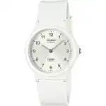 Casio POP Analog Bio Based Resin Strap Silver Dial Quartz MQ-24B-7B Unisex Watch