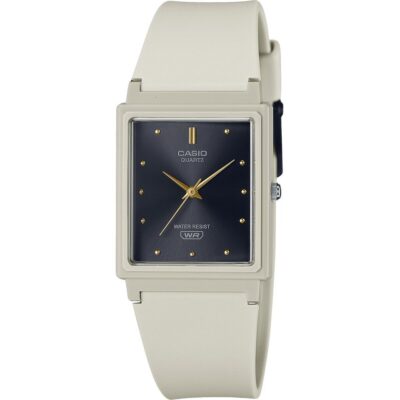 Casio POP Analog Beige Resin Strap Black Dial Quartz MQ-38UC-8A Women's Watch
