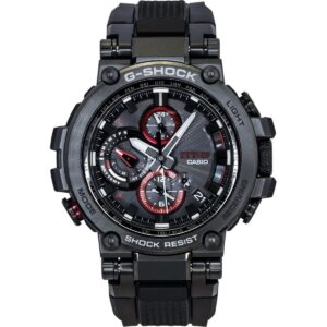 Casio G-Shock MT-G Analog Smartphone Link Resin Strap Black Dial Solar MTG-B1000B-1A 200M Men's Watch