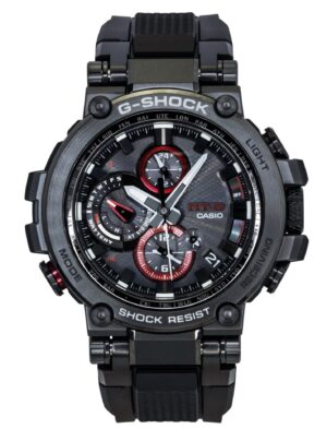 Casio G-Shock MT-G Analog Smartphone Link Resin Strap Black Dial Solar MTG-B1000B-1A 200M Men's Watch