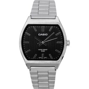 Casio Standard Analog Stainless Steel Black Dial Quartz MTP-B140D-1A Men's Watch