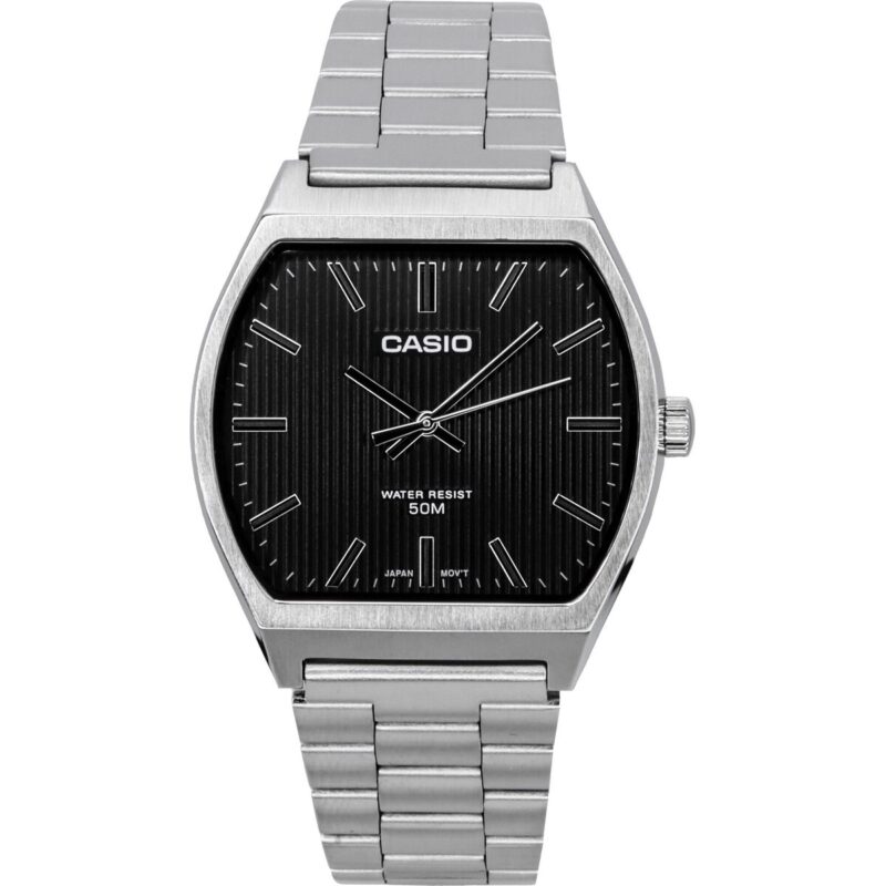 Casio Standard Analog Stainless Steel Black Dial Quartz MTP-B140D-1A Men's Watch