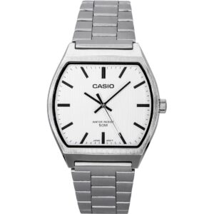 Casio Standard Analog Stainless Steel White Dial Quartz MTP-B140D-7A Men's Watch