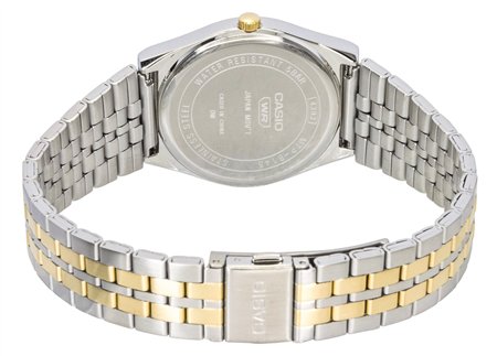 Casio Analog Two Tone Stainless Steel Black Dial Quartz MTP-B145SG-1AV Men’s Watch - MTP-B145SG-1AV