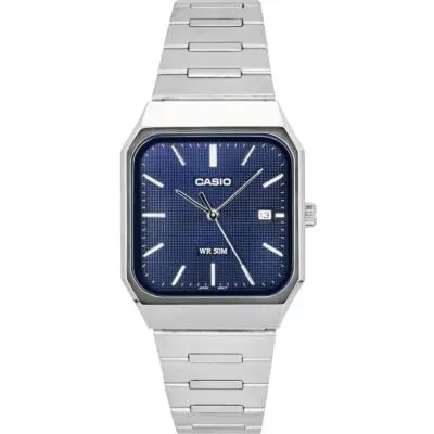 Casio Standard Analog Stainless Steel Blue Dial Quartz MTP-B185D-2A1V Men's Watch