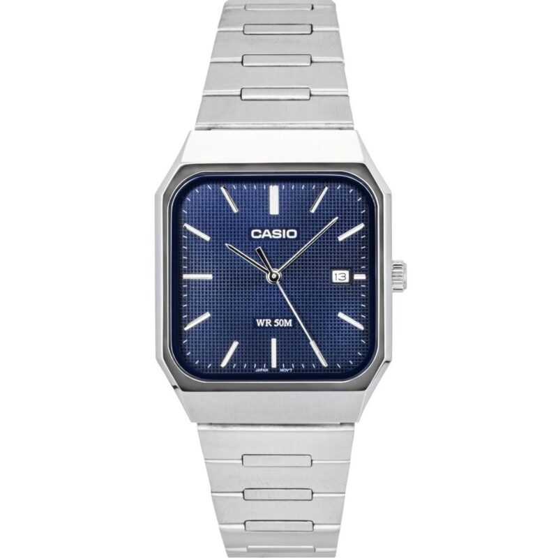 Casio Standard Analog Stainless Steel Blue Dial Quartz MTP-B185D-2A1V Men's Watch