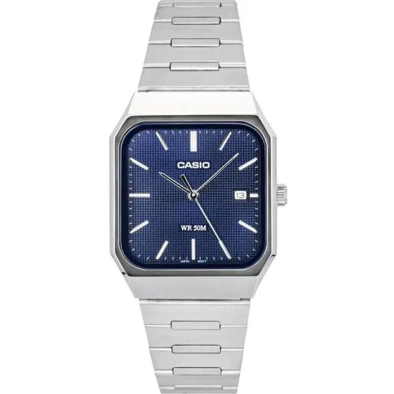 Casio Standard Analog Stainless Steel Blue Dial Quartz MTP-B185D-2A1V Men's Watch