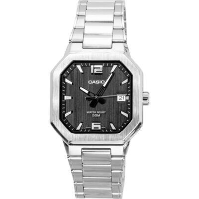 Casio Analog Stainless Steel Black Dial Quartz MTP-B195D-1AV Men's Watch