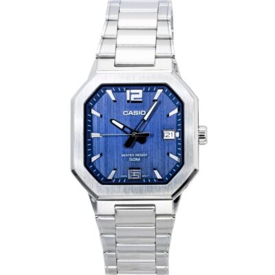 Casio Analog Stainless Steel Blue Dial Quartz MTP-B195D-2AV Men's Watch
