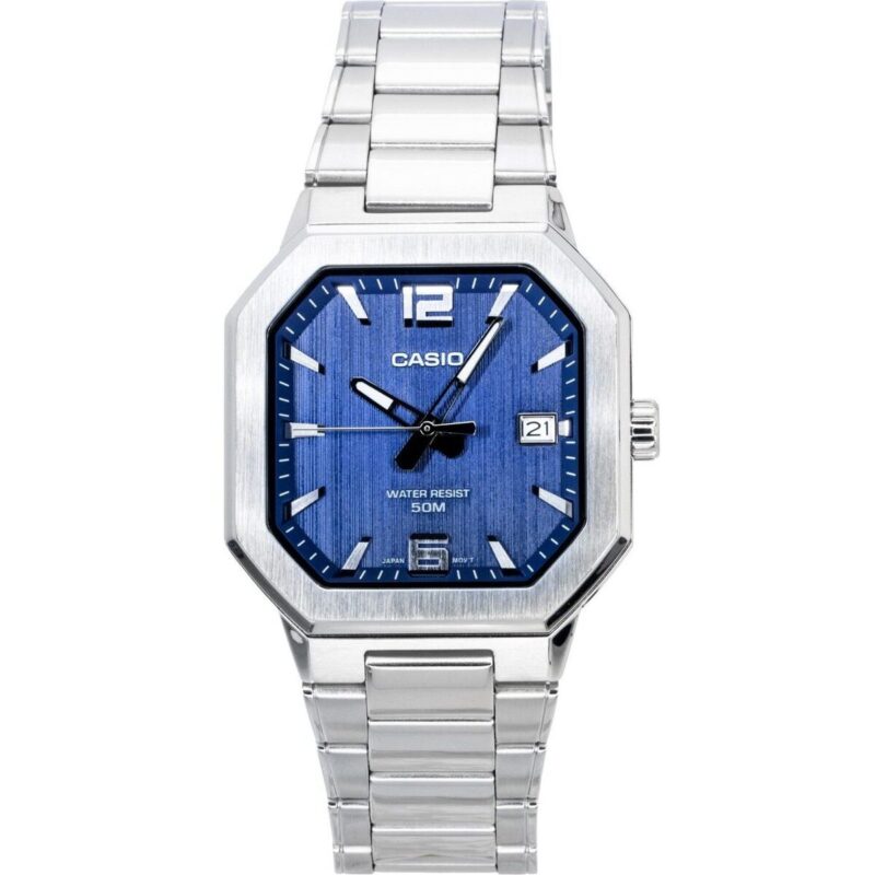Casio Analog Stainless Steel Blue Dial Quartz MTP-B195D-2AV Men's Watch Casio Analog Stainless Steel Blue Dial Quartz MTP-B195D-2AV Men's Watch