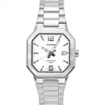 Casio Analog Stainless Steel Silver Dial Quartz MTP-B195D-7AV Men's Watch