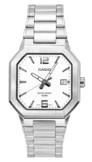 Casio Analog Stainless Steel Silver Dial Quartz MTP-B195D-7AV Men's Watch