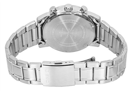 Casio Analog Chronograph Stainless Steel Blue Dial Quartz MTP-E510D-2A2V Men’s Watch - MTP-E510D-2A2V