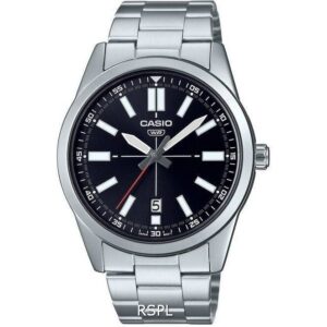 Casio Classic Analog Black Dial MTP-VD02D-1E MTPVD02D-1 Men's Watch