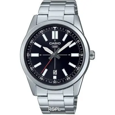 Casio Classic Analog Black Dial MTP-VD02D-1E MTPVD02D-1 Men's Watch