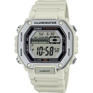 Casio Standard Digital White Resin Strap Quartz MWD-110H-8AV 100M Men's Watch