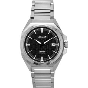 Citizen Series 8 Stainless Steel Black Dial Automatic NB6050-51E 100M Men's Watch