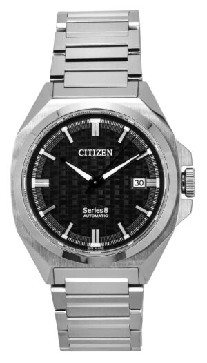 Citizen Series 8 Stainless Steel Black Dial Automatic NB6050-51E 100M Men's Watch