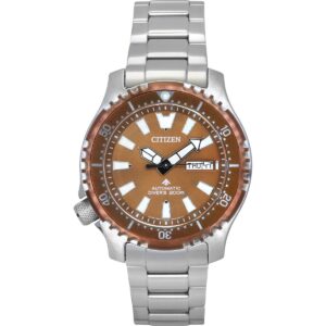 Citizen Promaster Marine Limited Edition Copper Dial Automatic Diver's NY0164-65X 200M Men's Watch with Extra Strap