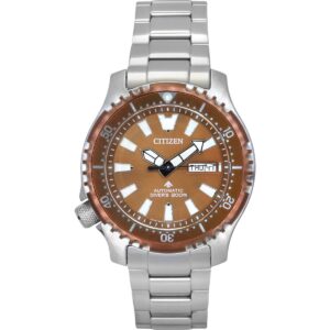 Citizen Promaster Marine Limited Edition Copper Dial Automatic Diver's NY0164-65X 200M Men's Watch with Extra Strap