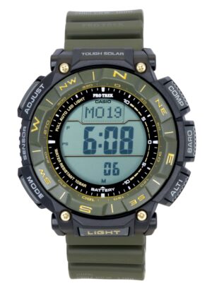 Casio Pro Trek Digital Bio-Based Resin Strap Solar PRG-340ANS-3 100M Men's Watch