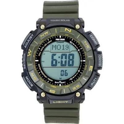 Casio Pro Trek Digital Bio-Based Resin Strap Solar PRG-340ANS-3 100M Men's Watch