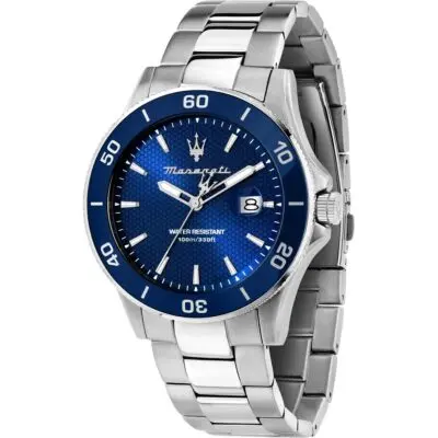 Maserati Competizione Stainless Steel Blue Dial Quartz R8853100036 100M Men's Watch