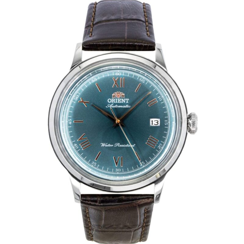 Orient Classic Leather Strap Green Dial Automatic RA-AC0023E Men's Watch