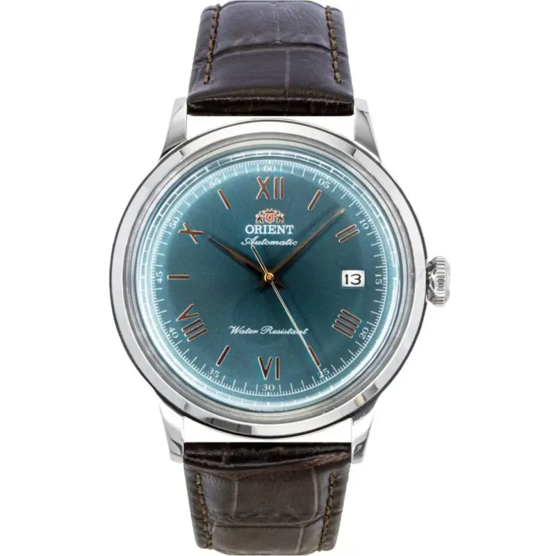 Orient Classic Leather Strap Green Dial Automatic RA-AC0023E Men's Watch