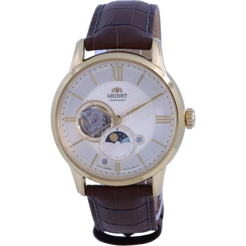 Orient Classic Sun And Moon Open Heart Automatic RA-AS0010S10B RA-AS0010S30B Men's Watch