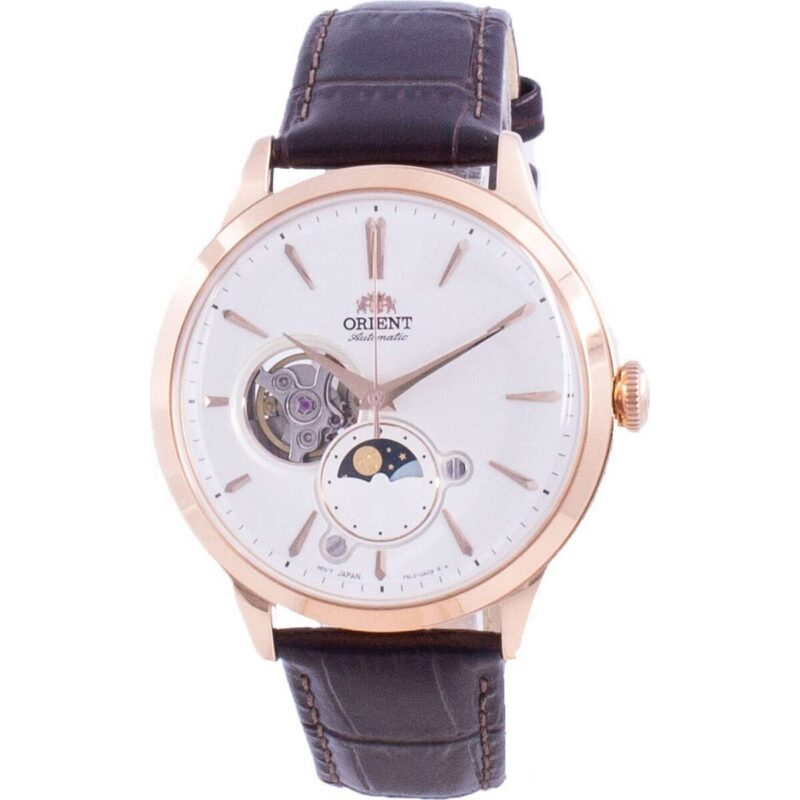 Orient Sun & Moon Phase Open Heart Dial Automatic RA-AS0102S10B RA-AS0102S30B Men's Watch