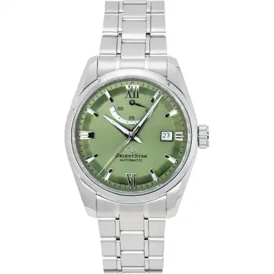 Orient Star Contemporary Stainless Steel Green Dial Automatic RE-AU0107E 100M Men's Watch