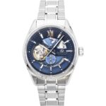 Orient Star Keshiki Limited Edition Stainless Steel Open Heart Blue Grey Dial Automatic RE-AV0132L 100M Men's Watch