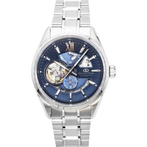 Orient Star Keshiki Limited Edition Stainless Steel Open Heart Blue Grey Dial Automatic RE-AV0132L 100M Men's Watch